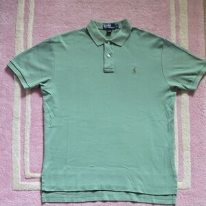 Polo Ralph Lauren Men's Green Polo Shirt L